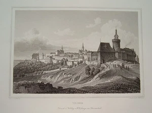 Tabor Tschechien Ceska Republika seltener alter Stahlstich 1848 - Bild 1 von 1