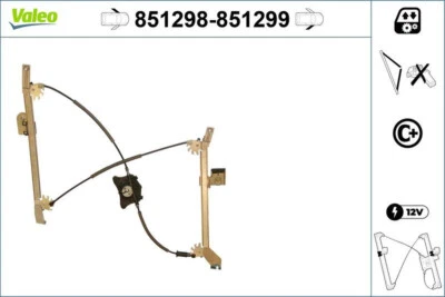 Alzavetro Elettrico Anteriore Sinistro VALEO Per VW EOS - Immagine 1 di 2