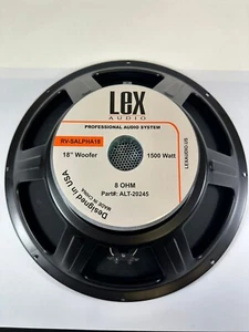 18’’ Woofer Lex Audio Speaker Power: 1500/2000WMX Impedance: 8 Ohm - Picture 1 of 4