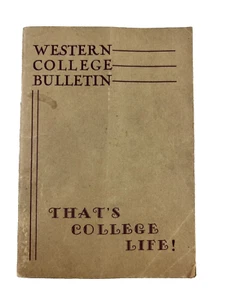 Western College Oxford Ohio 1945 Western College Bulletin, 4"x 5 3/4" - Bild 1 von 8