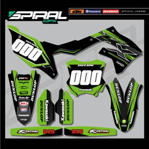 Custom MX Graphics Kit Kawasaki KXF 250 450 Factory Style Kit 2020 ALL YEARS - Picture 1 of 5