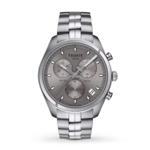 Tissot Men’s PR 100 Chronograph Gray Dial Steel 40mm Sapphire Watch T101417A - Picture 1 of 7
