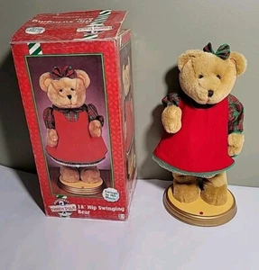 Vintage Toys R Us 18in Hip Swinging Bear, canta Babbo Natale sta arrivando - Foto 1 di 19