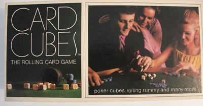 Vintage CARD CUBES The Rolling Card Game, Selchow and Righter 1970 COMPLETE EUC - Image 1 of 4