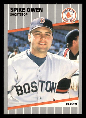 Spike Owen 1989 Fleer #93 Boston Red Sox BUY3GET1FREE - Image 1 of 2