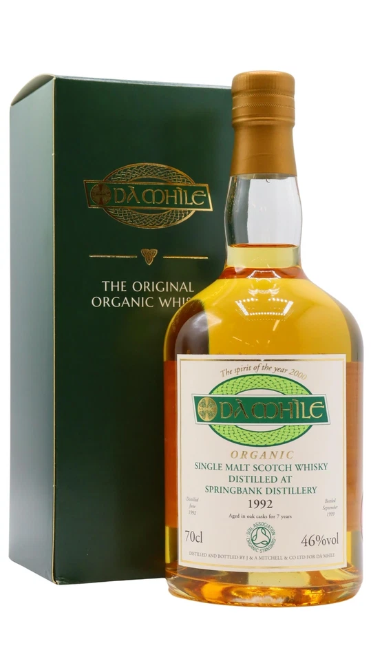 Springbank - Da Mhile - Organic Single Malt 1992 7 year old Whisky 70cl - Imagen 1 de 1