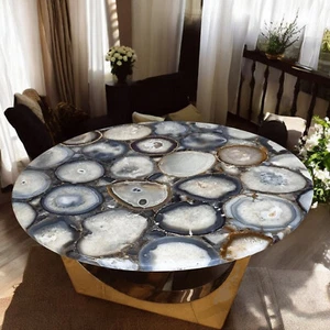 30" Agate Console Table Elegant Handmade Gemstone Coffee Table for Living Room - Picture 1 of 8
