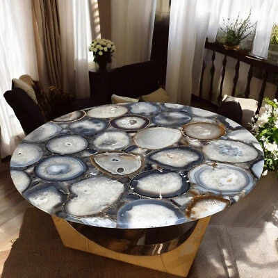 30" Agate Console Table Elegant Handmade Gemstone Coffee Table for Living Room - Image 1 of 4