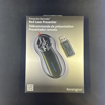 KENSINGTON WIRELESS PRESENTER W/ LASER POINTER & USB RECEIVER ZZ3-3 - Image 1 of 2