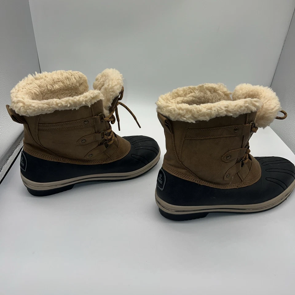 Pawz Botas Mujer 10 Gina Tobillo Invierno 36000W Marrón Negro Lana Resistente al Agua Foto 1 de 4