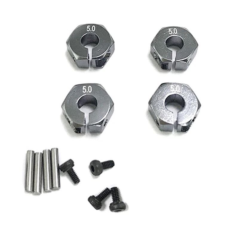 12mm Hex Wheel (4) Hub 5mm Thick for 1/10 Traxxas, Axial, Tamiya, Drift & TC - Image 1 of 1