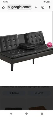 Black Futon - Image 1 of 4