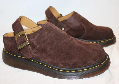 Zueco para mujer Dr Martens Isham gamuza con tira trasera marrón EU 38 US 7 NUEVO SIN CAJA Foto 1 de 4