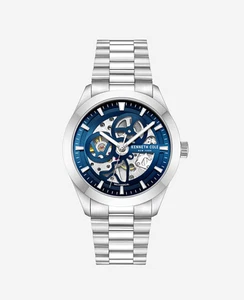 Kenneth Cole New York 42mm Mechanical Blue Skeleton Men's Watch KCWGL0046701 - Picture 1 of 3