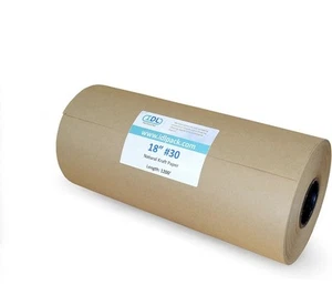 IDL Packaging Grand rouleau de papier kraft marron 18" x 1200 pieds (14400 pouces) - N... - Photo 1/6