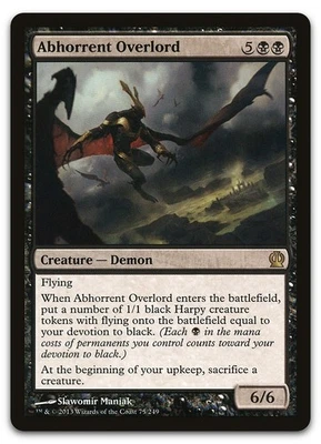 Abhorrent Overlord #75 (NM) Theros THS Magic MTG - Image 1 of 2