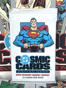 1991 IMPEL DC Comics COSMIC CARDS (Inaugural Edition) PACK 12 Cards SUPERMAN OVP - Bild 1 von 24