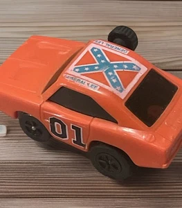 Vtg. 1980 Dukes of Hazzard General Lee Wind Up Wrist Racer Knickerbocker Toy Car - Picture 1 of 7