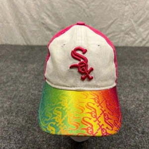 Cappello rosa regolabile New Era 9Twenty MLB Chicago White Sox logo berretto bambini ragazze - Foto 1 di 10