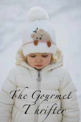 Peak A Boo Baby Bear Gorro Pom Pom Niños Blanco Suave Forrado Peludo Foto 1 de 4