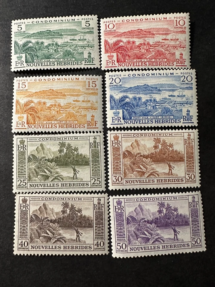 New Hebrides 1957 Sc# 98-105 Mint Never Hinged FREE SHIPPING - Image 1 of 1