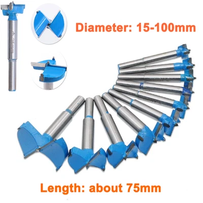 Diameter 15-100mm Forstner Bits High Quality Carbide Wood Hinge Drills - Image 1 of 4