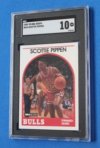 1989-90 NBA HOOPS CARD SCOTTIE PIPPEN #244 SGC 10 - Picture 1 of 3