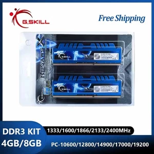 G SkiLL Ripjaws X DDR3 RAM 8GB 16GB 1333 1600 1866 2133 2400 Desktop Memory Kit - Picture 1 of 8