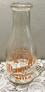 Vintage Quart Bottle O'donnell's Milk Mattoon Illinois Odonnell Odonnells Dairy - Picture 1 of 7