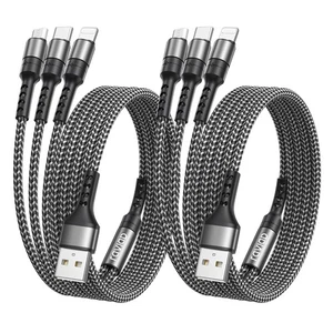 RAVIAD Multi USB Kabel [2Stück 2M] 3 in 1 Universal Ladekabel Schnellladekabel - Bild 1 von 7