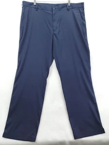 Nike Golf Pants Mens 40x32 Navy Dri-FIT Stretch Flat Front Athletic 472553-419 - Picture 1 of 12