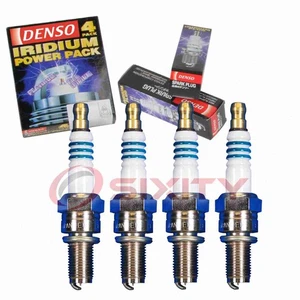 4 pc DENSO 5367 Iridium Power Spark Plugs for IU31A 6482 Ignition Wire mr - Picture 1 of 5