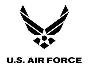 US AIR FORCE Logo Decal Vinyl DieCut Window Bumper Sticker Military love Airman  - Bild 1 von 4