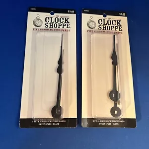 The Clock Shoppe Fine Clock Making Parts #472423 Hands Black 2 Packages - Picture 1 of 9