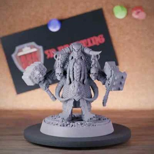 Mini Mazmorras y Dragones Enanos Bárbaros Miniatura Dos Martillos Luchador 5e DnD - Imagen 1 de 8