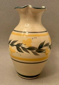 Kovack CSK Studio Art Pottery Floral & Stripe Banded Vase with Flared Rim - 1998 - Picture 1 of 5