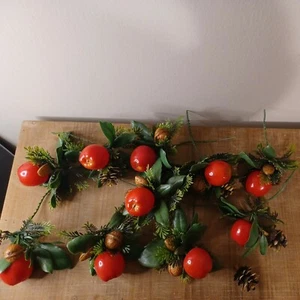 Marco Vintage Lot Weihnachten Obst Äpfel Nüsse Blätter Kunststoff Basteln Picks - Bild 1 von 10