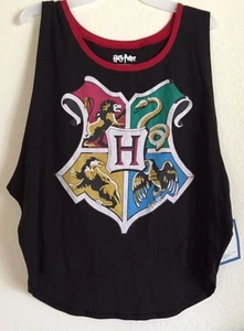 Damas Jrs XXLarge 19 HARRY POTTER Mangas Cortadas HOGWARTS CAMISA Negra 2XL - Imagen 1 de 4