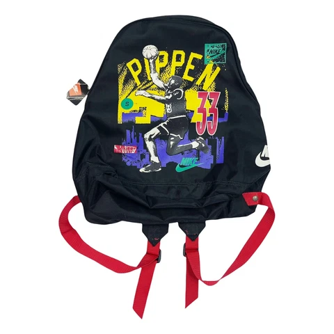 vtg rare NWT Nike Orange tag Scottie Pippen Chicago Bulls Youth Backpack Cover