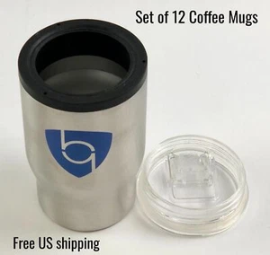 Coffee Mug Slider Lid Stainless Steel Vacuum Double Wall Insulation Tumbler - Picture 1 of 2