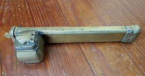 EARLY BRASS TRAVELING INKWELL & PEN HOLDER ANTIQUE - Picture 1 of 6