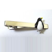 Procuffs Penguin Animal Bird Tie Clip Black Wedding Bar Clasp 