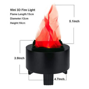 AGS Artificial Flame Lamp Campfire Centerpiece LED Fake Flame Lamp Small