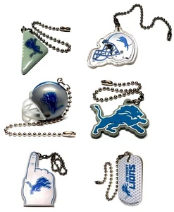 DETROIT LIONS NFL FOOTBALL LIGHT LAMP PULL 6" CHAIN EASY CONNECTOR - YOU  PICK - Picture 1 of 14