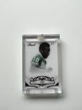 PELE 1 OF 1   2018/19 Leaf Pearl W/ REAL EMBEDDED PEARL Soccer Card ENCASED