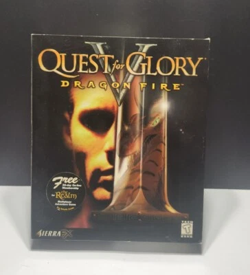 Sierra FX Quest For Glory V Dragon Fire MAC / WIN PC VGC Big Box VTG Video Game - Image 1 of 4