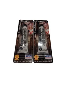 2 Tubes Face Paint White Cream Makeup Rubie's Costume 1 oz ea (Total 2 oz) Rubie - Picture 1 of 4