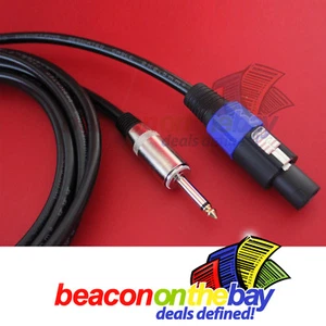 Australian Made 1M Meter 2.5mm 13 AWG Speakon 1/4" Jack PA Speaker Lead Cable - Picture 1 of 4