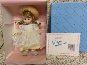 NMIB 8" 1990 MADC MADAME ALEXANDER POLLY PIGTAILS CLUB DOLL- MAGGIE MIX-UP - Picture 1 of 6