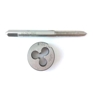 1pc 10-24 tap + 1pc 10-24 die UNC British UC right hand TAP + DIE 10-24UNC - Picture 1 of 3